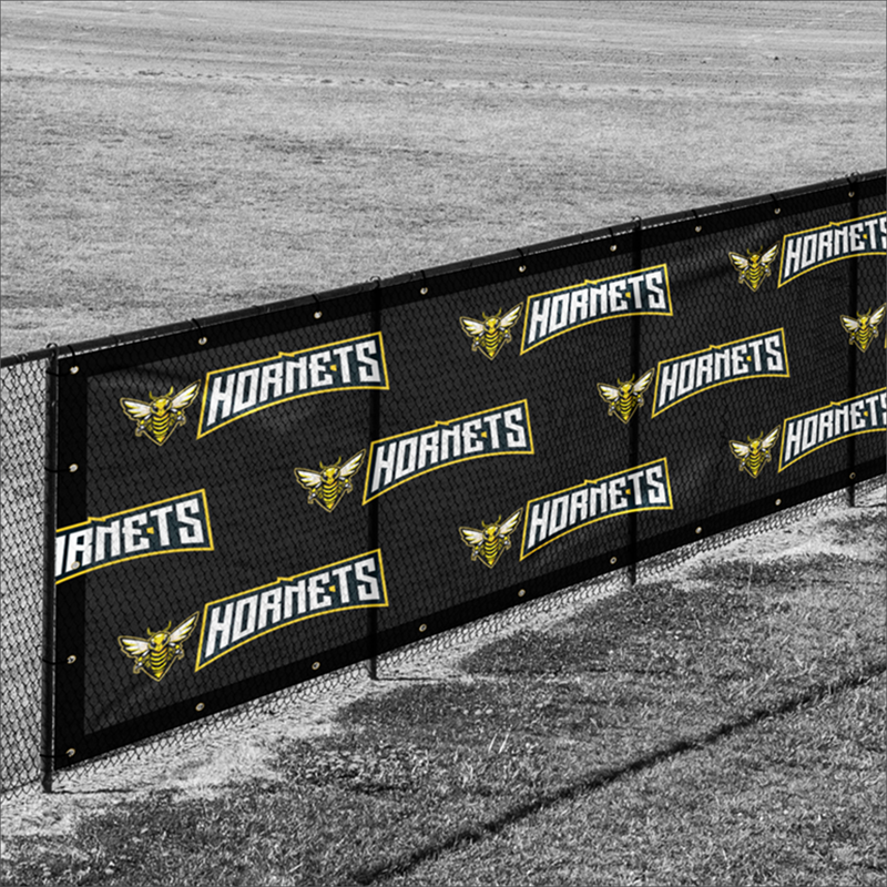 Black Back Mesh Banner